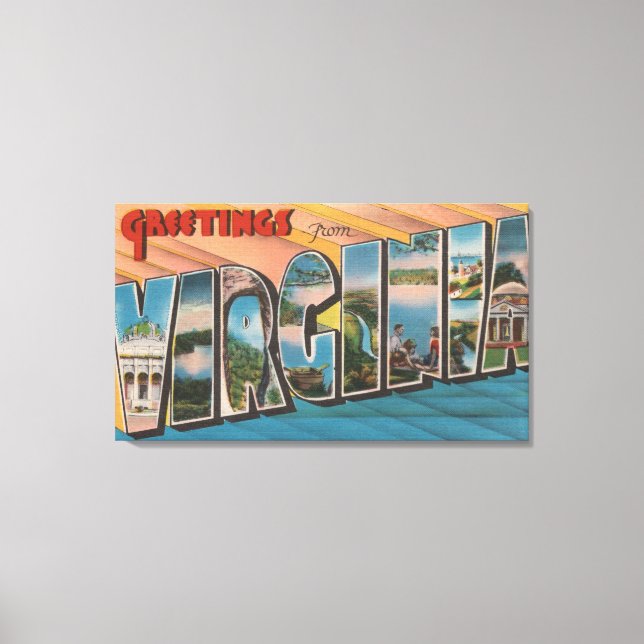 VirginiaLarge Brev ScenesVirginia Canvastryck (Framsida)