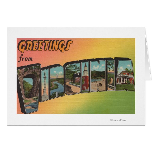 VirginiaLarge Brev ScenesVirginia Hälsningskort (Framsidan Horizontal)