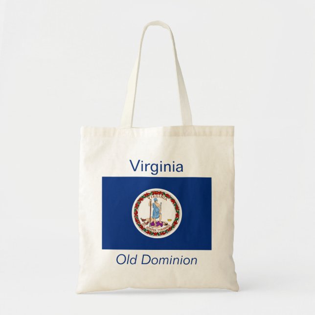 Virginian Flagga Bag Tygkasse (Framsidan)