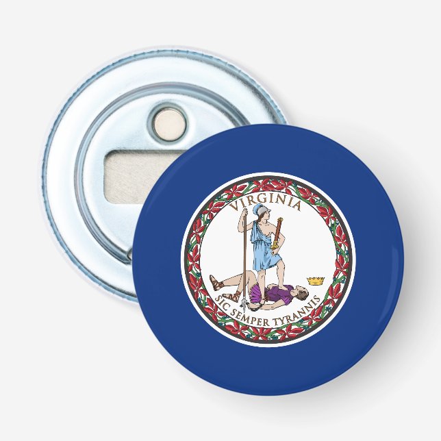 Virginias statsflagga flasköppnare (Framsidan)