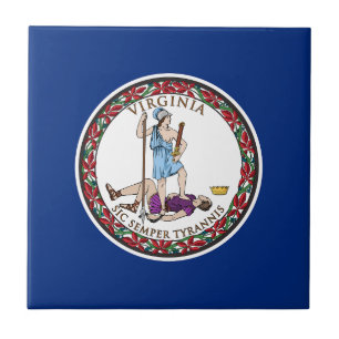 Virginias statsflagga kakelplatta