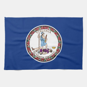Virginias statsflagga kökshandduk