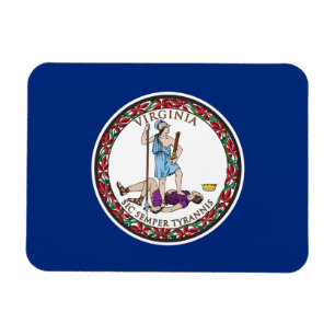 Virginias statsflagga magnet