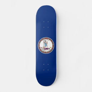 Virginias statsflagga mini skateboard bräda 18,5 cm