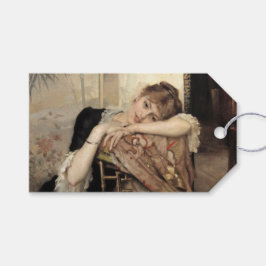 Virginie (Parisian Woman) (av Albert Edelfilt) Presentetikett