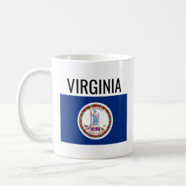 Virginina/ USA National Statlig flagga Kaffemugg