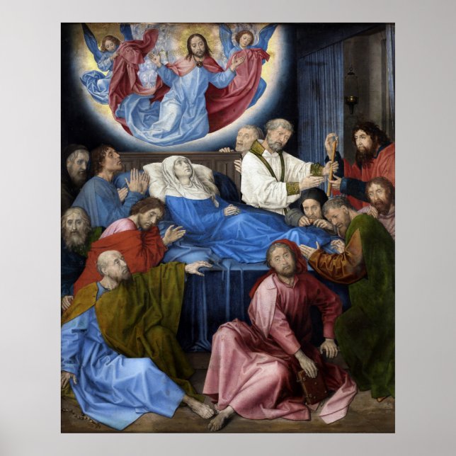 Virgins död - Hugo van der Goes - c1475 Poster (Framsidan)