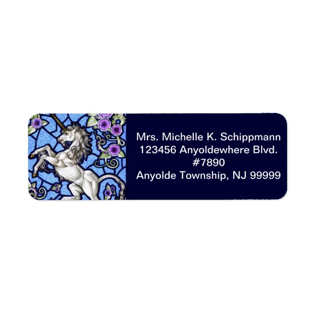 Virginsnowe-adressetikett Returadress Etikett (Framsidan)