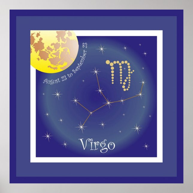 Virgo August 23 to September 23 Poster (Framsidan)