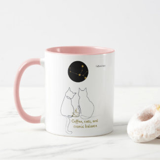 Virgo + Cat + Coffee – Custom Mug Mugg