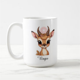 Virgo Celestial Zodiac Mugg - Estetisk Hjort Konst