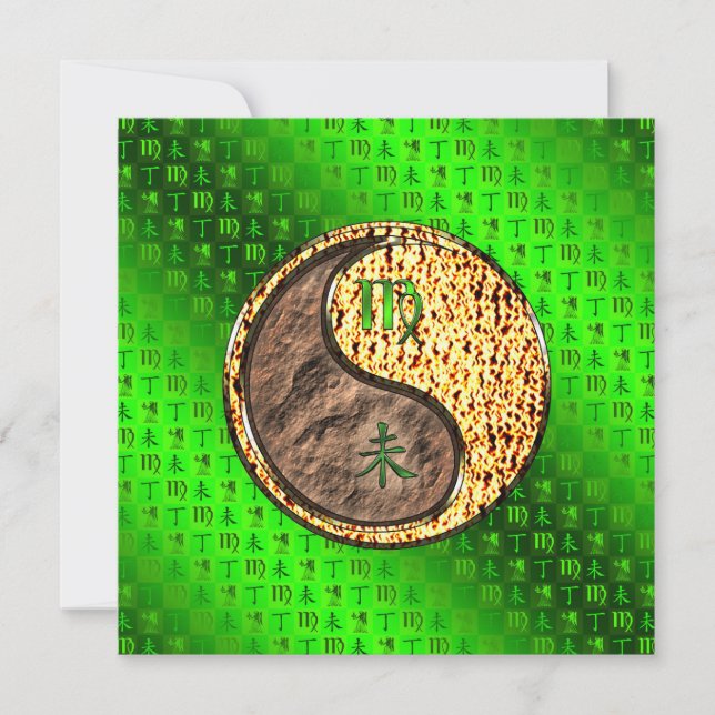 Virgo & Fire Goat Kort (Framsida)