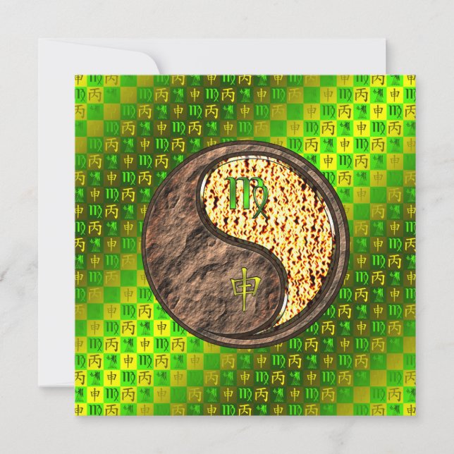 Virgo & Fire Monkey Kort (Framsida)