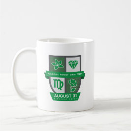 Virgo Födelsedags Crest™ för Augusti 23-31 Mugg