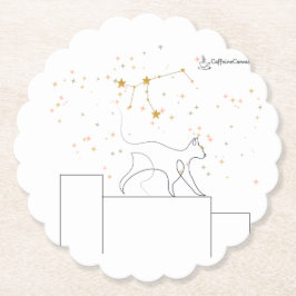 Virgo Inspiration Cat Coaster Underlägg Papper