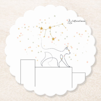 Virgo Inspiration Cat Coaster Underlägg Papper