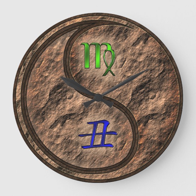 Virgo & Jord Oxe Stor Klocka (Framsida)