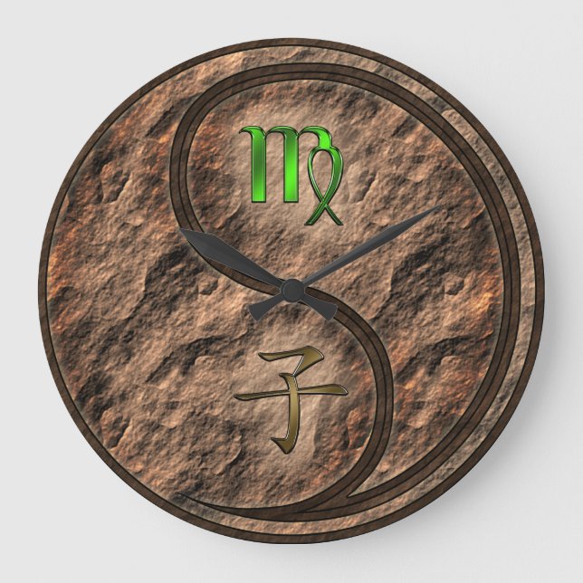 Virgo & Jordråtta Stor Klocka (Framsida)