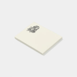 Virgo Jungfrun Zodiak Guld Post-it Block
