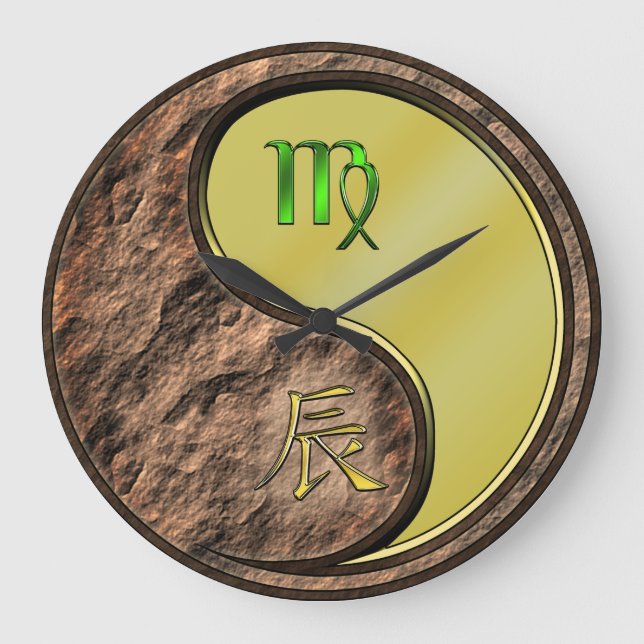 Virgo & Metalldraken Stor Klocka (Framsida)