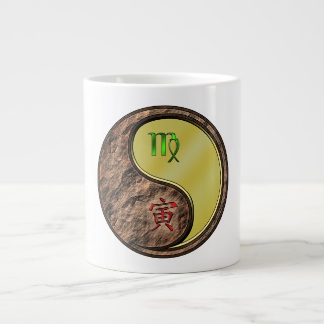 Virgo & Metalliska Tigern Jumbo Mugg (Framsidan)