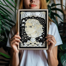 Virgo Precis och Elegant - Stjärntecken Poster