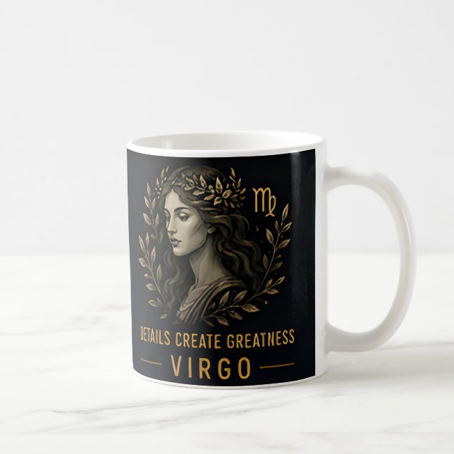 Virgo Stjärntecken Celestial Horoskop Födelsedags  Kaffemugg (Höger)