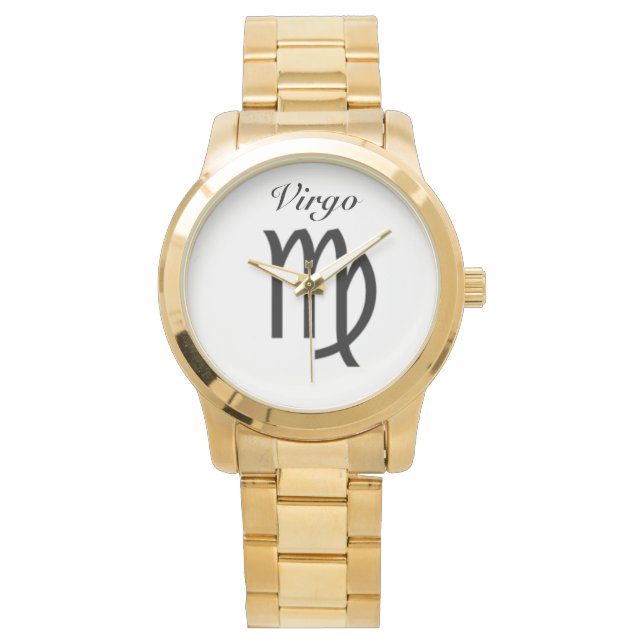 Virgo Stjärntecken. Herrklockor. Armbandsur (Framsida)