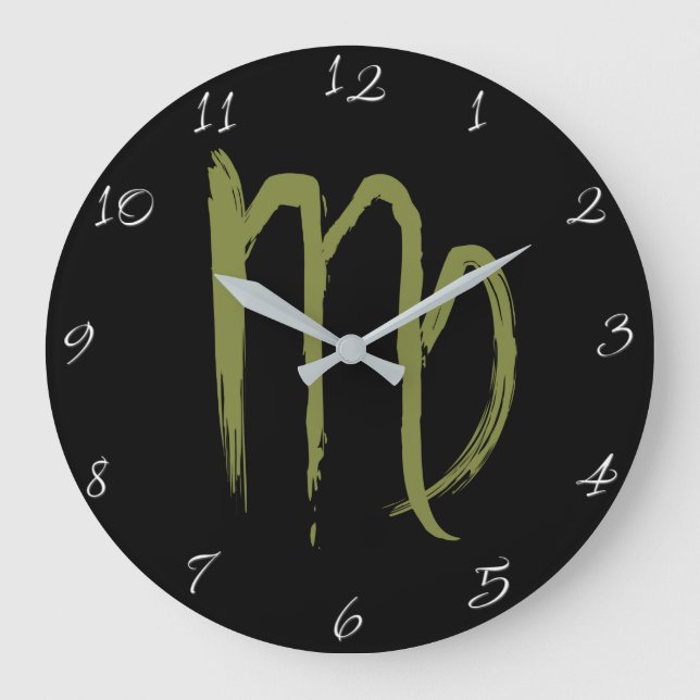 VIRGO Stjärntecken Juli Augusti Födelsedagsastrolo Stor Klocka (Framsida)