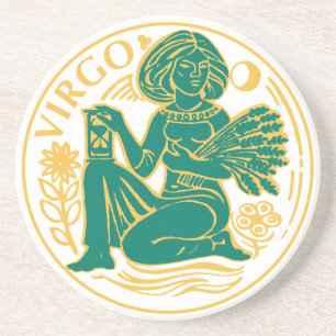 Virgo Stjärntecken på en Coaster Underlägg