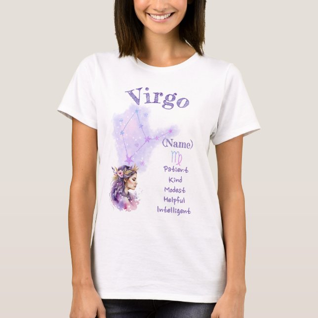 Virgo stjärntecken T-Shirt *1 (Framsida)