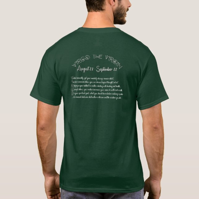 Virgo T-Shirt – Djup Skog (Baksida)