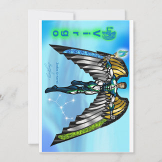 Virgo-tema födelsedagsinbjudan. inbjudningar