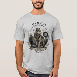 Virgo Varg Zodiak Herrtröja T Shirt