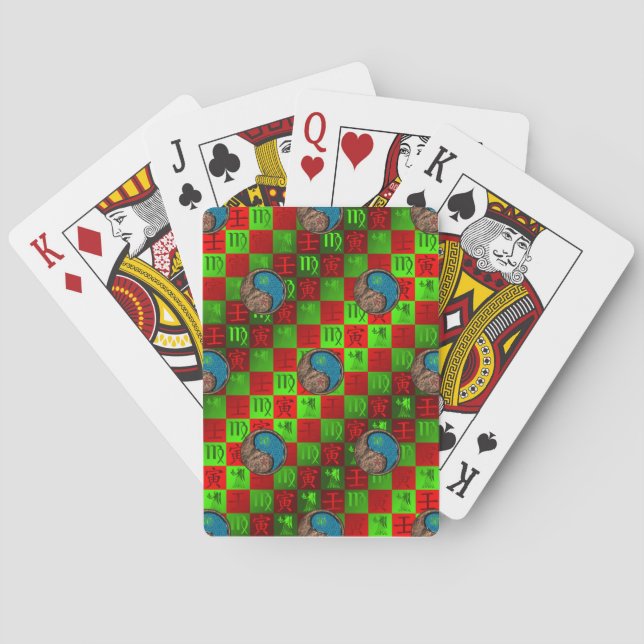 Virgo & Vattentiger Casinokort (Baksidan)