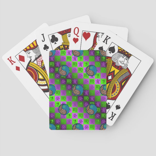 Virgo & Water Boar Classic Playing Cards Casinokort (Baksidan)