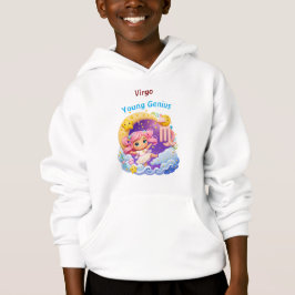 Virgo Young Genius Zodiac Kids Hoodie Pullover T Shirt
