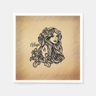 Virgo Zodiac Antik Look Pappersservett