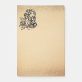 Virgo Zodiac Antik Look Post-it Block