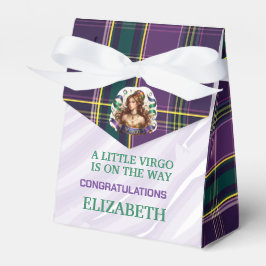 Virgo Zodiac Baby Shower 3"b x 1.5"l x 3.25"h Presentaskar