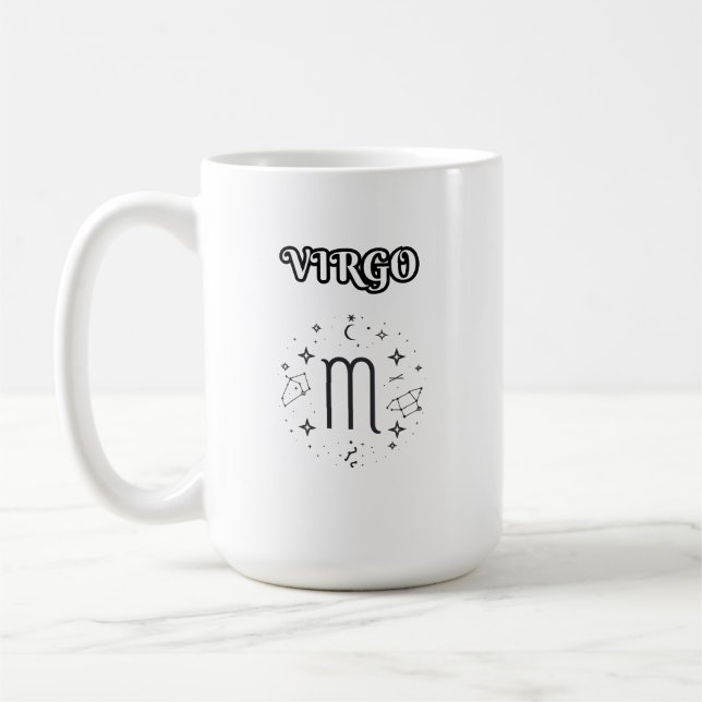 virgo zodiac kaffemugg (Vänster)