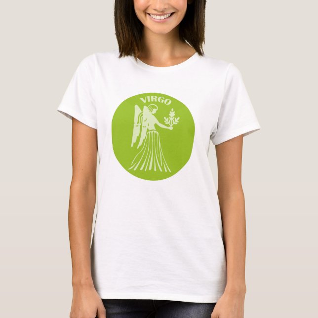 Virgo, Zodiac Sign, Horoscope, Astrology T Shirt (Framsida)