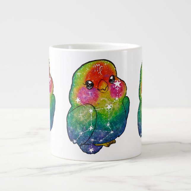 Virgo Zodiac Sign Jumbo Mugg (Framsidan)