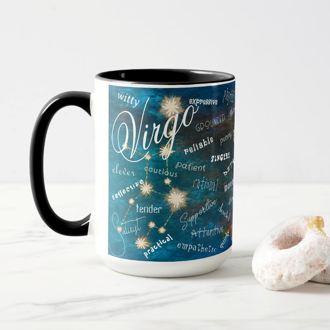Virgo Zodiak Astrologi Egenskaper Konstellation Te Mugg (Virgo Traits & Constellation. Ponder your unique traits as you  sip your coffee, tea, or chocolate.)