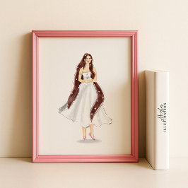 Virgo Zodiak Illustrations – Handritad Poster