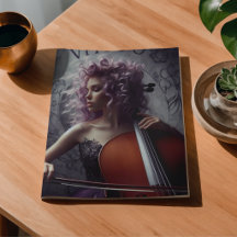 Virgo Zodiak Musiker Cello Dekoupage 