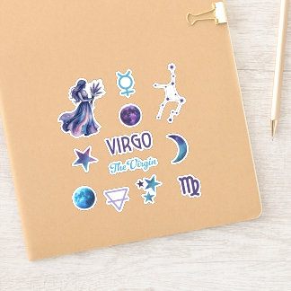 Virgo Zodiakdekal Samling Klistermärken