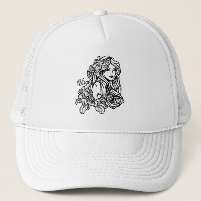 Virgo Zodiakssymbol och tecken Keps (Framsida)