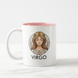 Virgo Zodiaktecknet Astrologi Födelsedags Kaffe Mu Två-Tonad Mugg