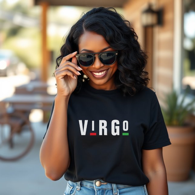 Virgo Zodiaktecknet Astrologi Retro 90-Tal Födelse T Shirt (Virgo Zodiac Sign Astrology Retro 90s Birthday T-Shirt
)